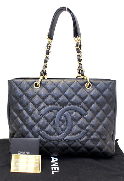 black leather chanel purse|chanel black leather tote bag.